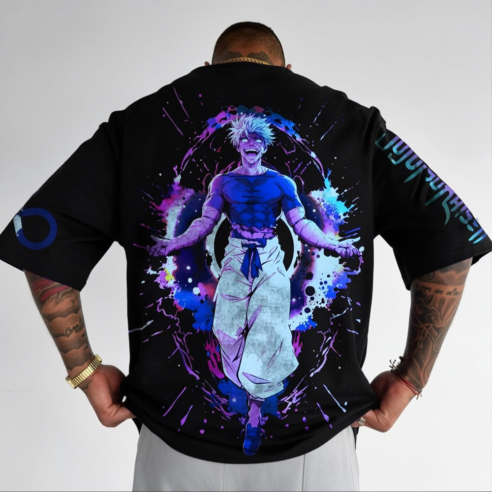 Jujutsu Kaisen Anime Theme Cartoon Print Pure Cotton T-Shirt