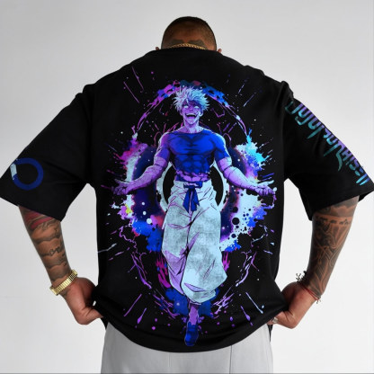 Jujutsu Kaisen Anime Theme Cartoon Print Pure Cotton T-Shirt