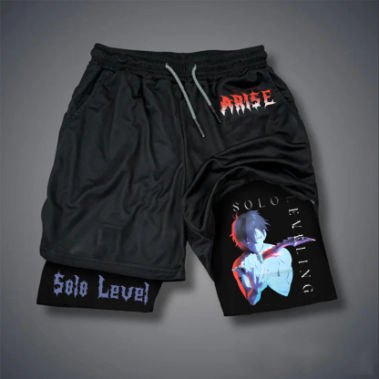 Unisex Casual Anime Streetwear Shorts-AnimeClothe