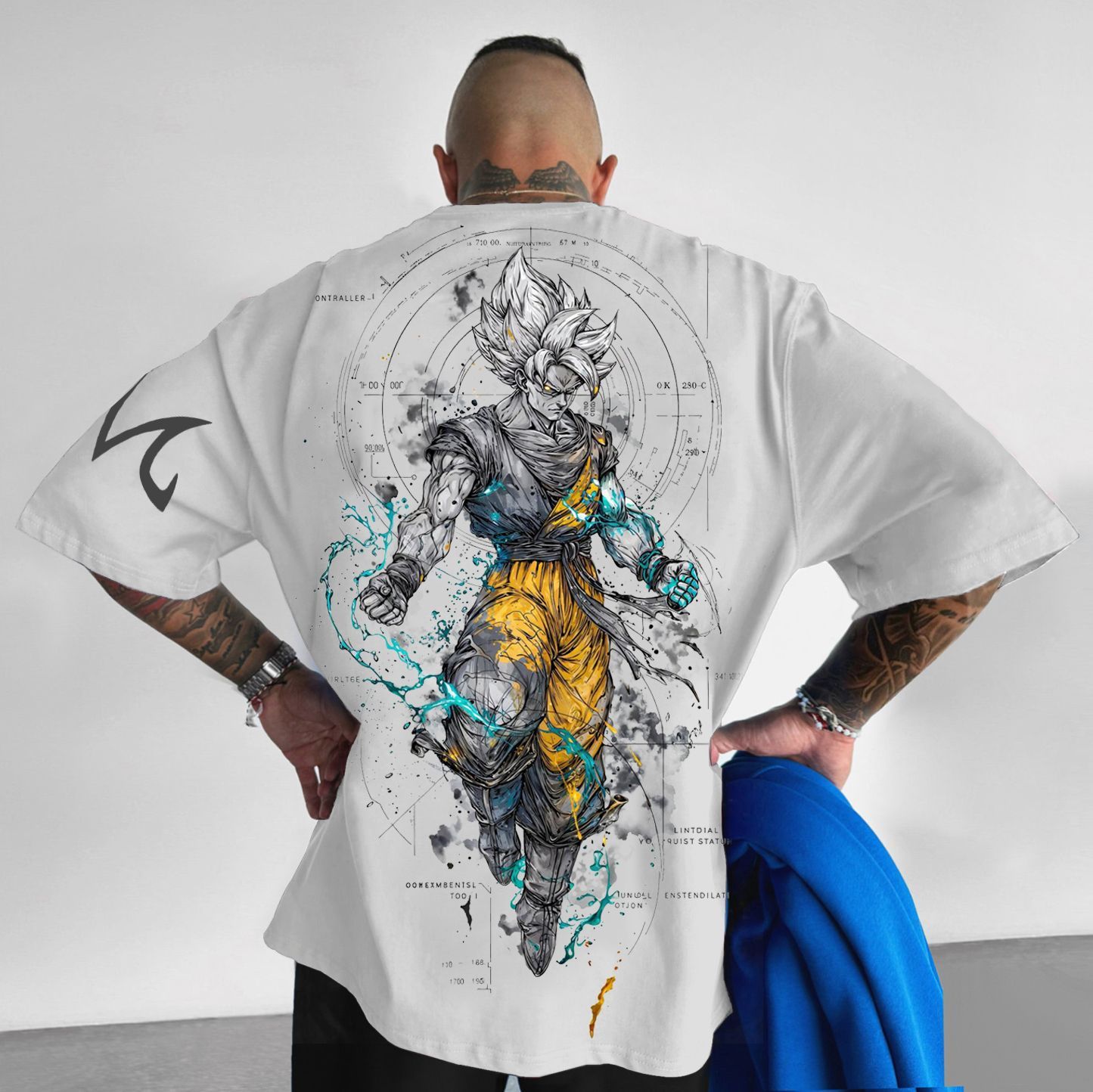 Unisex Oversized Dragon Ball Print T-Shirt