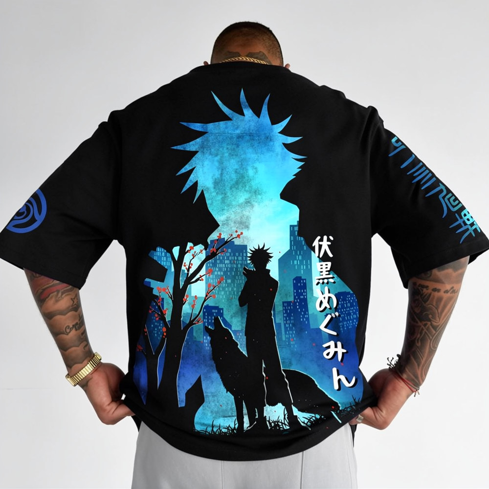 Jujutsu Kaisen Anime Theme Cartoon Print Pure Cotton T-Shirt