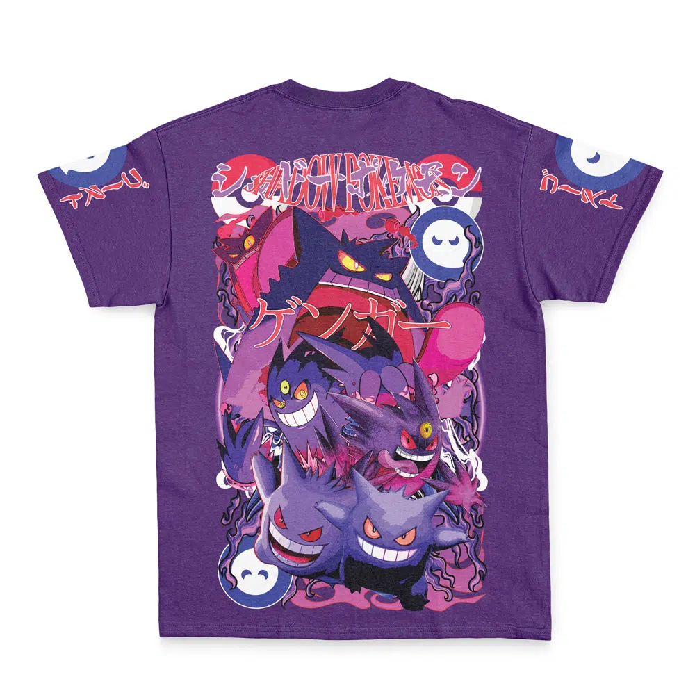Gengar V5 Pokemon Streetwear T-Shirt-AnimeClothe