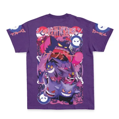 Gengar V5 Pokemon Streetwear T-Shirt-AnimeClothe