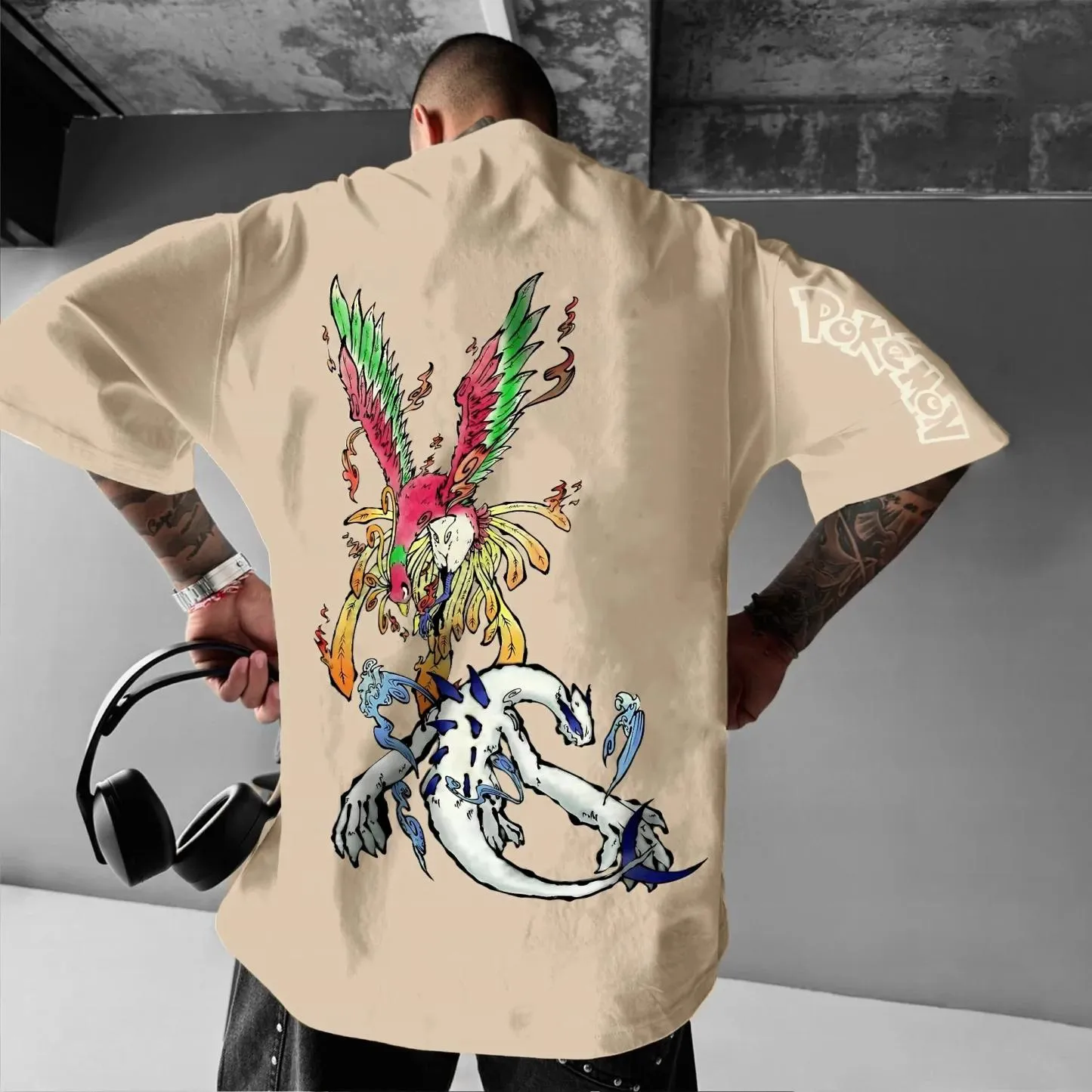 Pokémon Unisex Anime RayquazaT-shirt