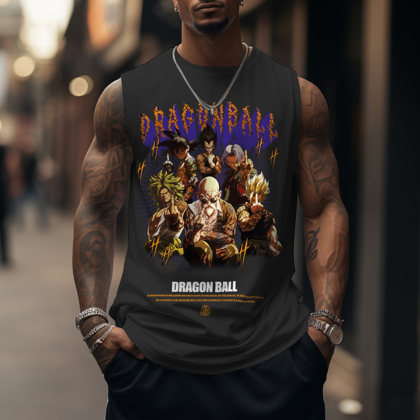 Unisex Anime Sleeveless Tank Top