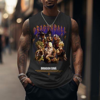 Unisex Anime Sleeveless Tank Top