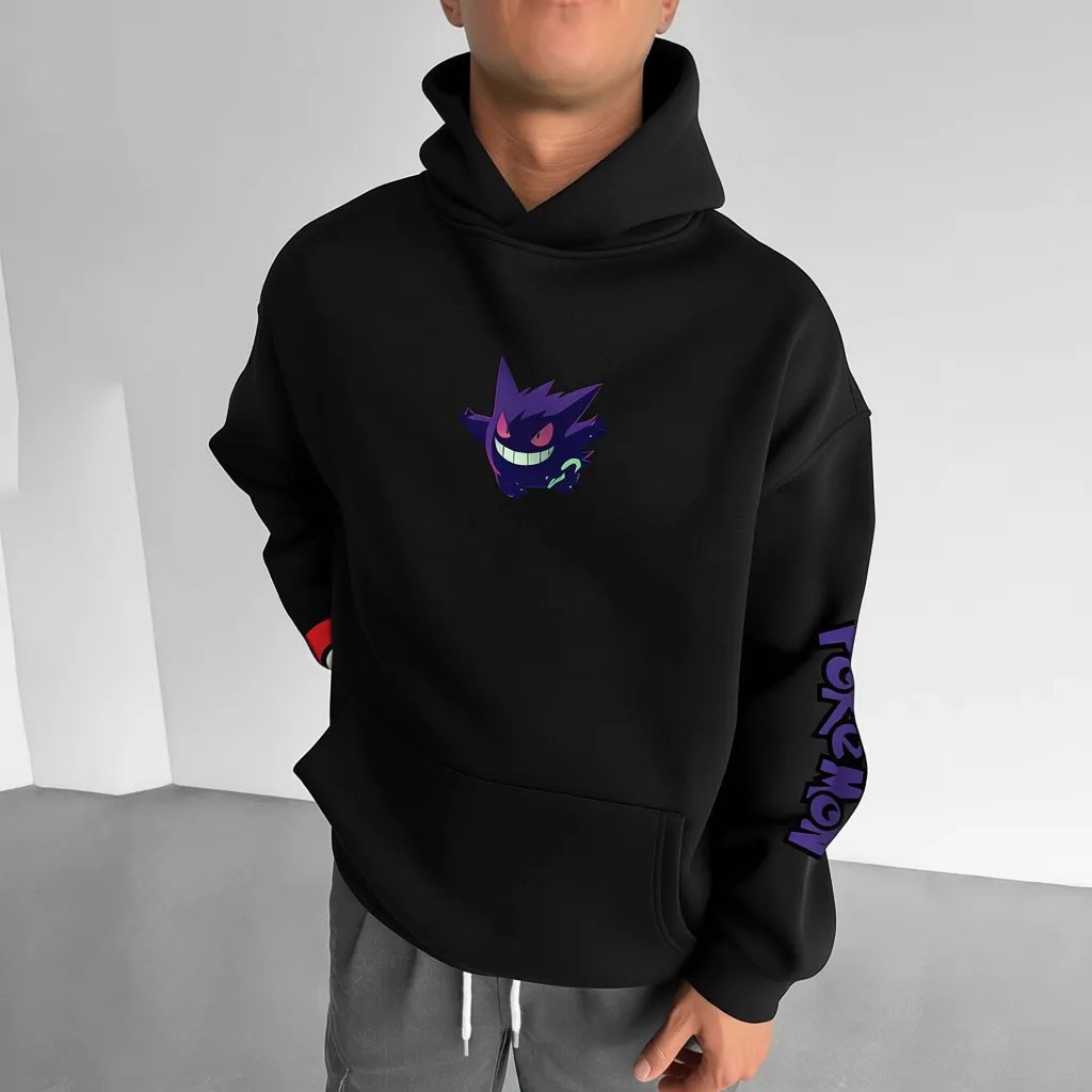 Pokémon Unisex Anime Gengar Hoodie