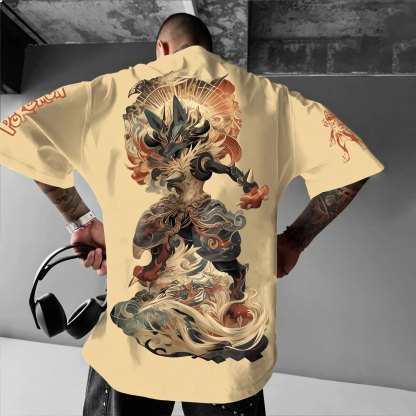 Pokémon Unisex Anime Lucario T-shirt