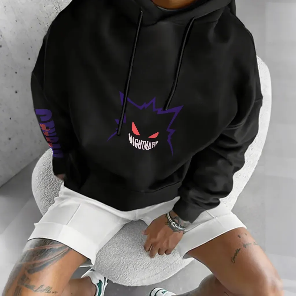 Pokémon Unisex Anime Gengar Hoodie