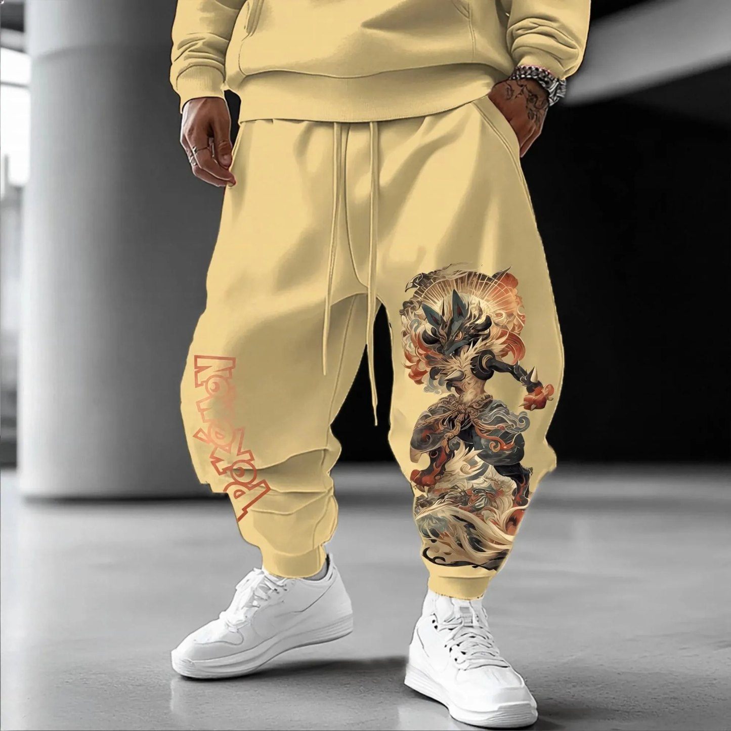 Pokémon Unisex Anime Lucario Pants