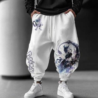 Pokémon Unisex Anime Mewtwo Pants