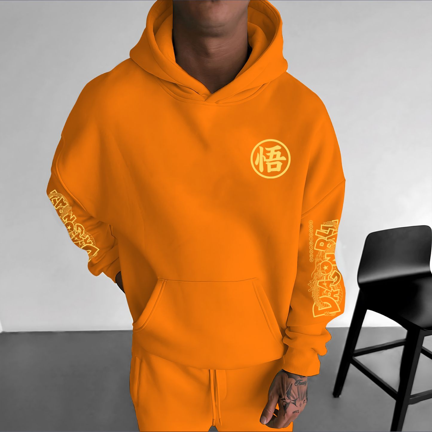 Unisex Anime Print  Casual Oversized Hoodie