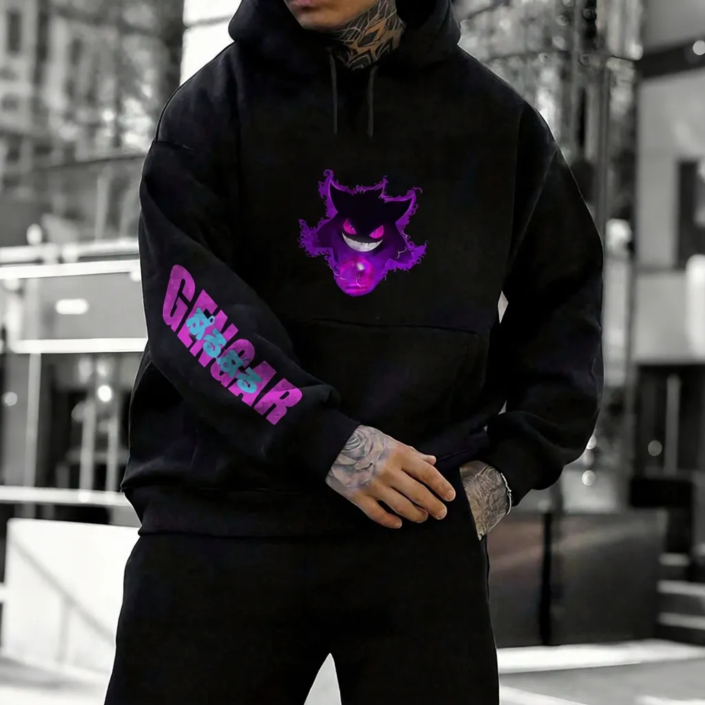 Pokémon Unisex Anime Gengar Hoodie