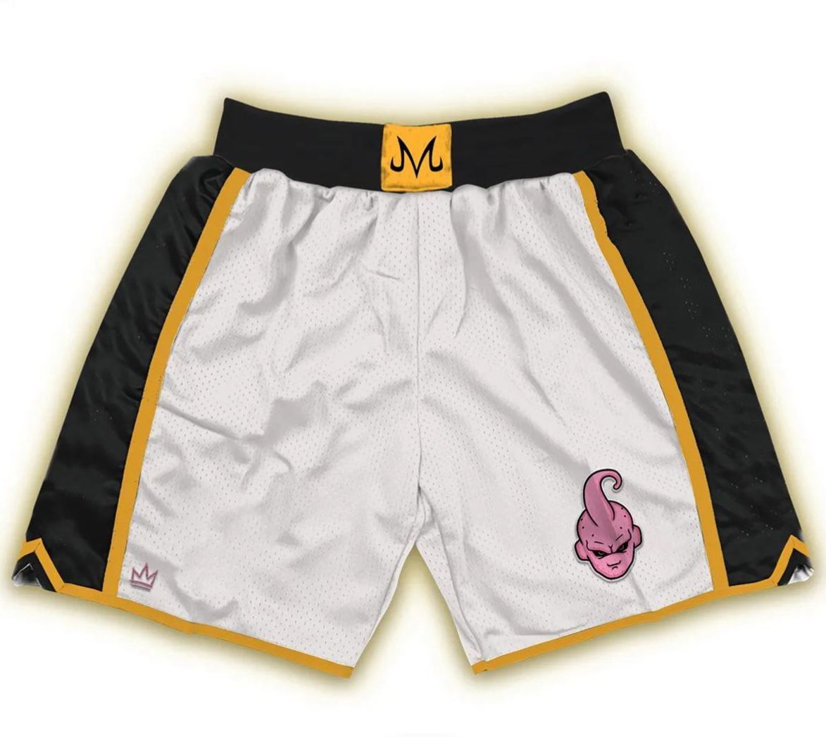Kid Buu Dragon Ball Retro Shorts (white colorway)