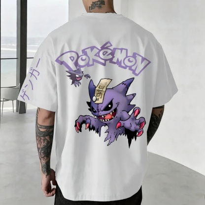 Pokémon Unisex Anime Gengar T-shirt