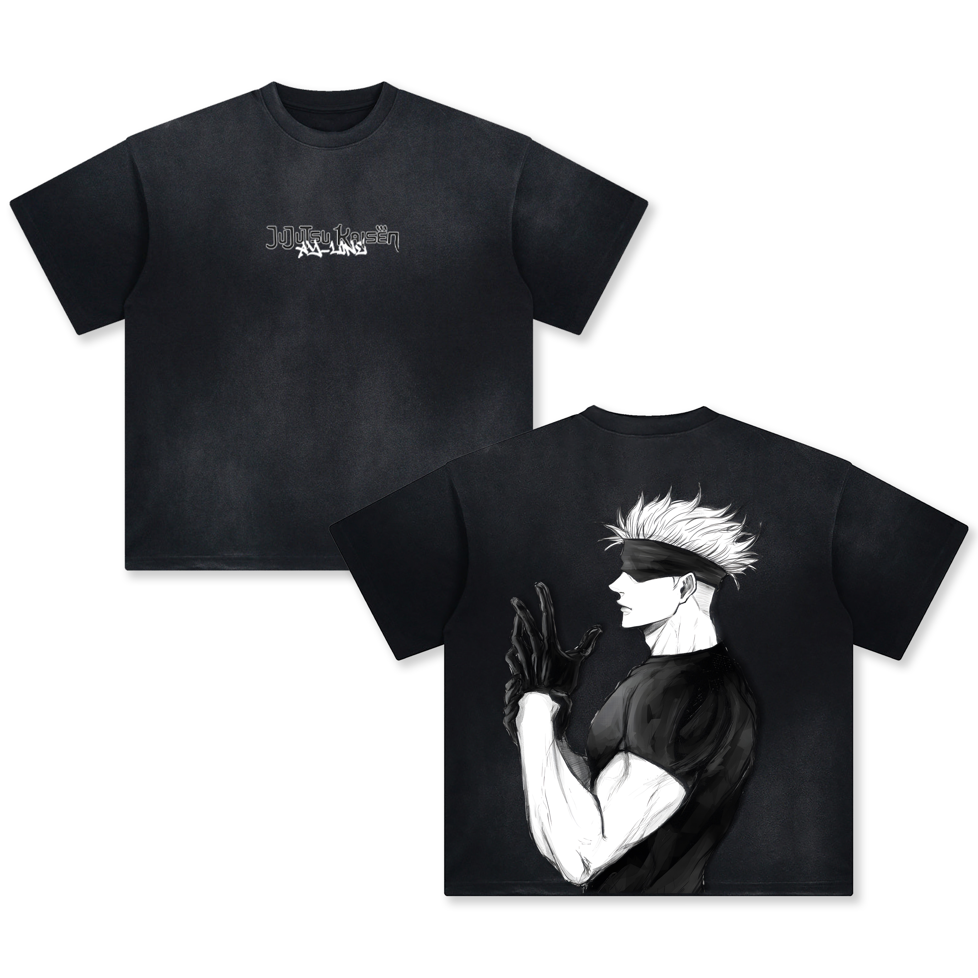 Unisex Fit Washed T-Shirt-AnimeClothe