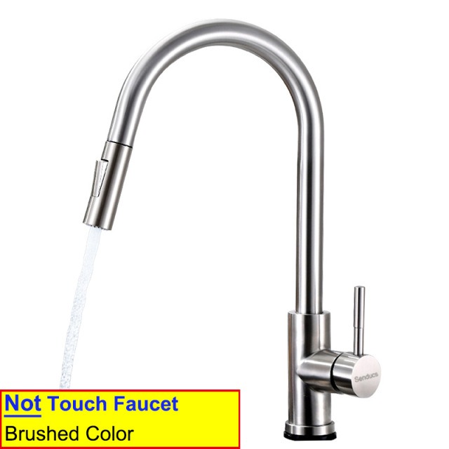 304 stainless steel kitchen faucet, hot and cold water pull-out vegetable basin sink faucet-Build Smart Sourcing Limited