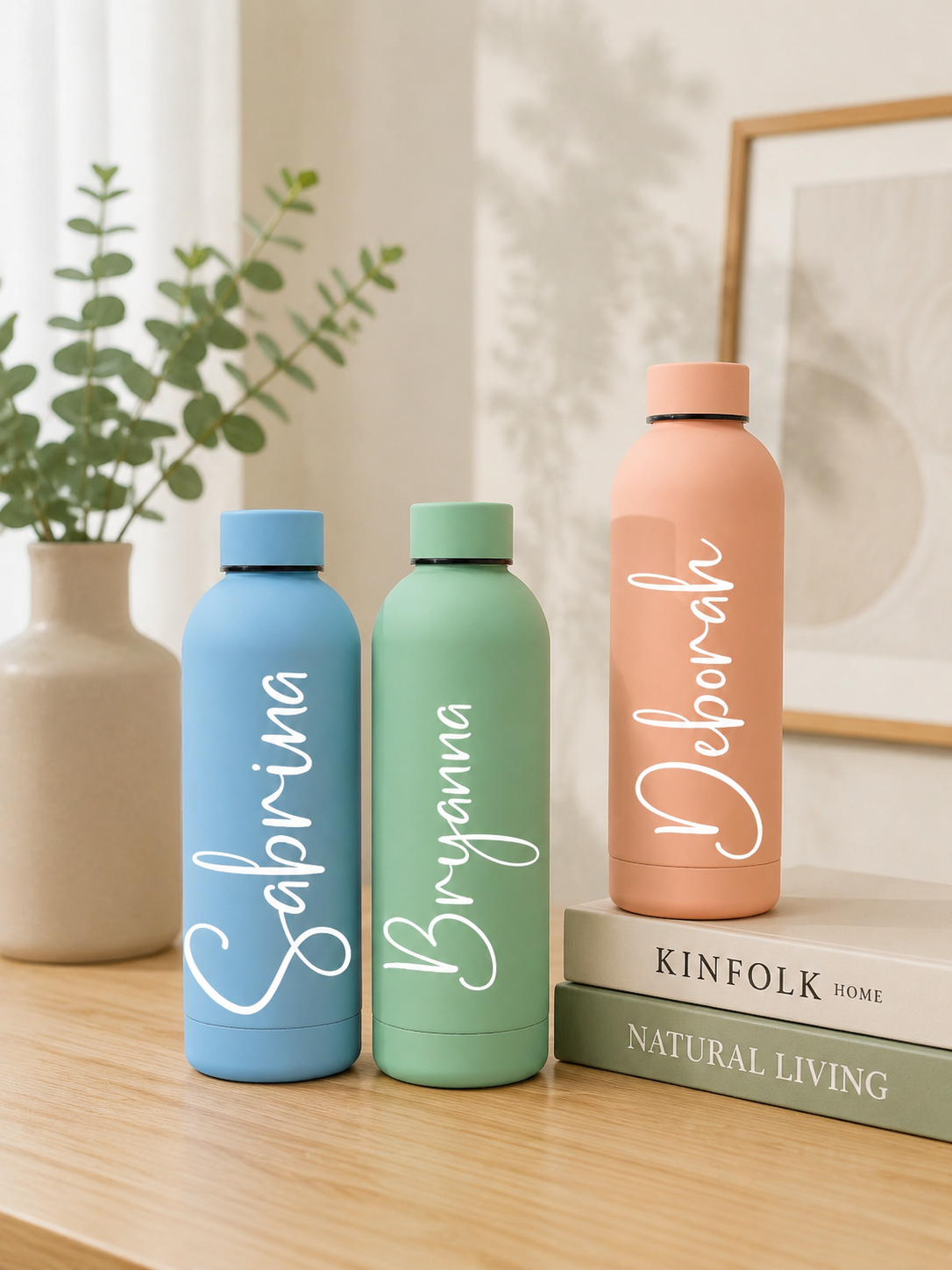 Personalized Water Bottle with Name | Stainless Steel Insulated Bottle | Custom Reusable Drink Bottle for School, Gym, Travel & Gift