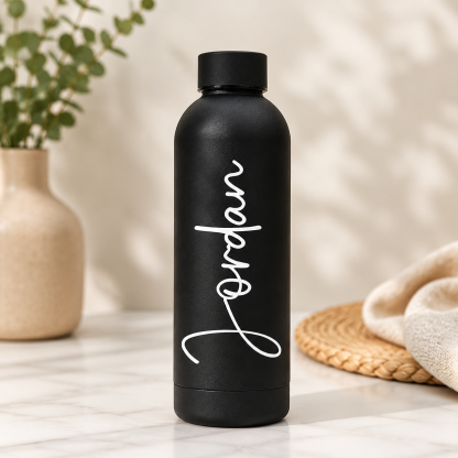 Personalized Water Bottle with Name | Stainless Steel Insulated Bottle | Custom Reusable Drink Bottle for School, Gym, Travel & Gift