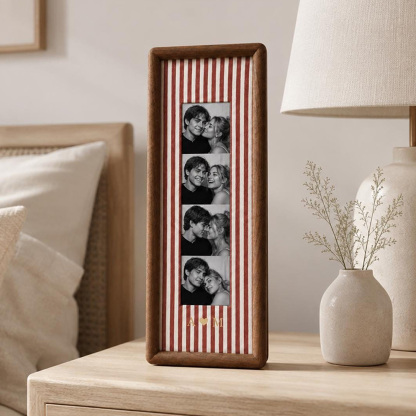 Personalized Photo Strip Frame – Custom Photo Booth Keepsake for Couples