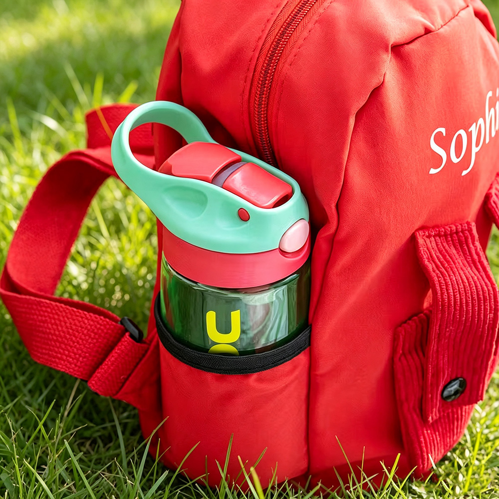 Personalized Kids Water Bottle with Name, Leakproof Tumbler with Straw for School, Daycare, Camping & Outdoor Activities Gift for Boys and Girls