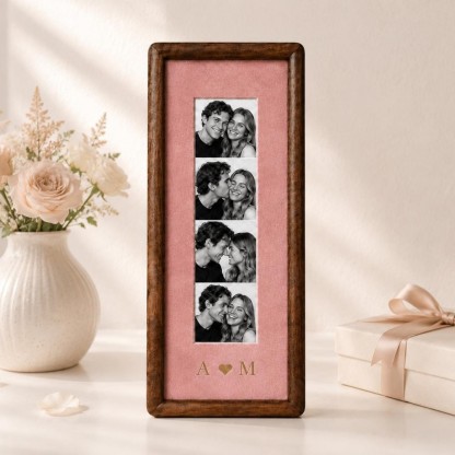 Personalized Photo Strip Frame – Custom Couple Memory Keepsake