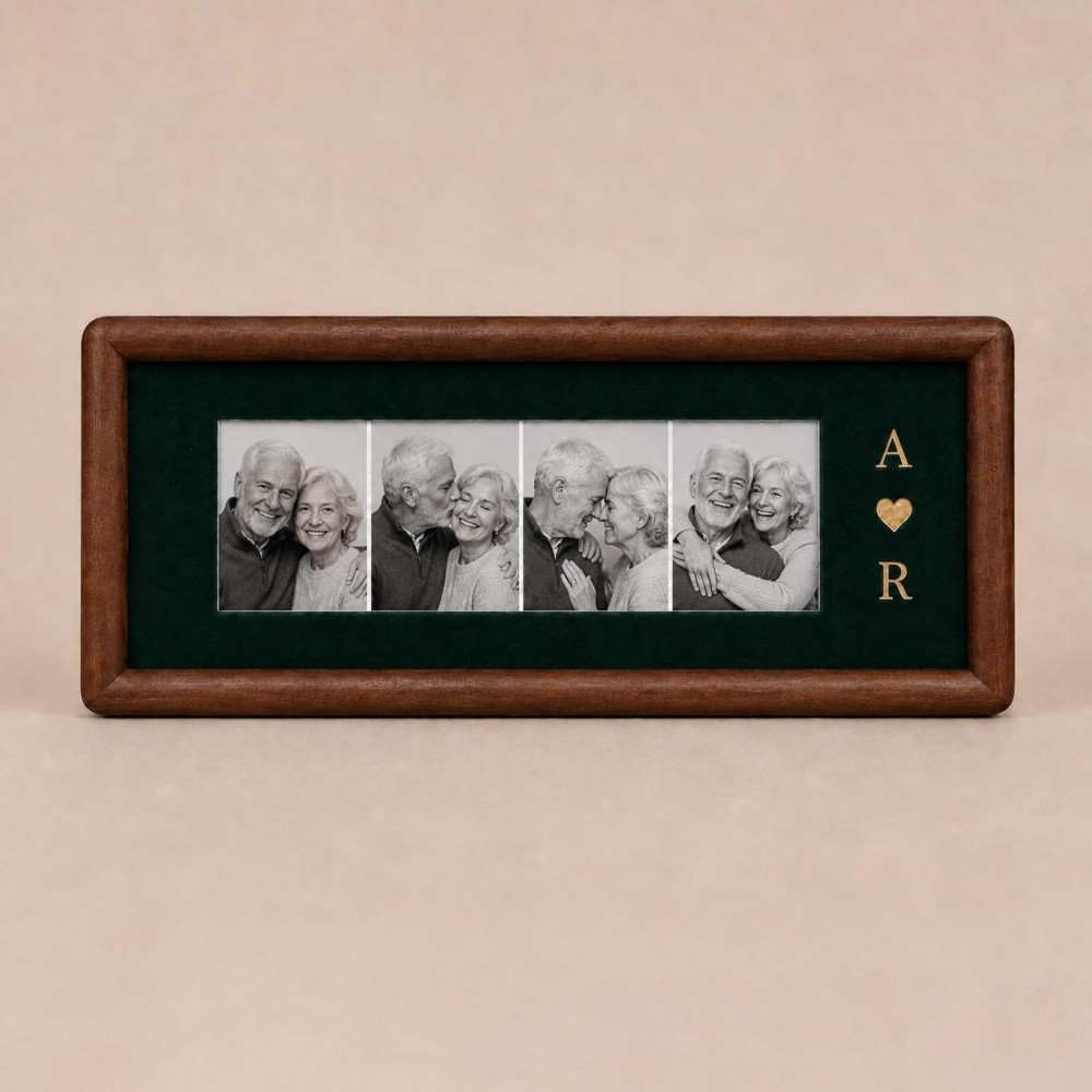Personalized Photo Strip Frame – Custom Couple Memory Keepsake