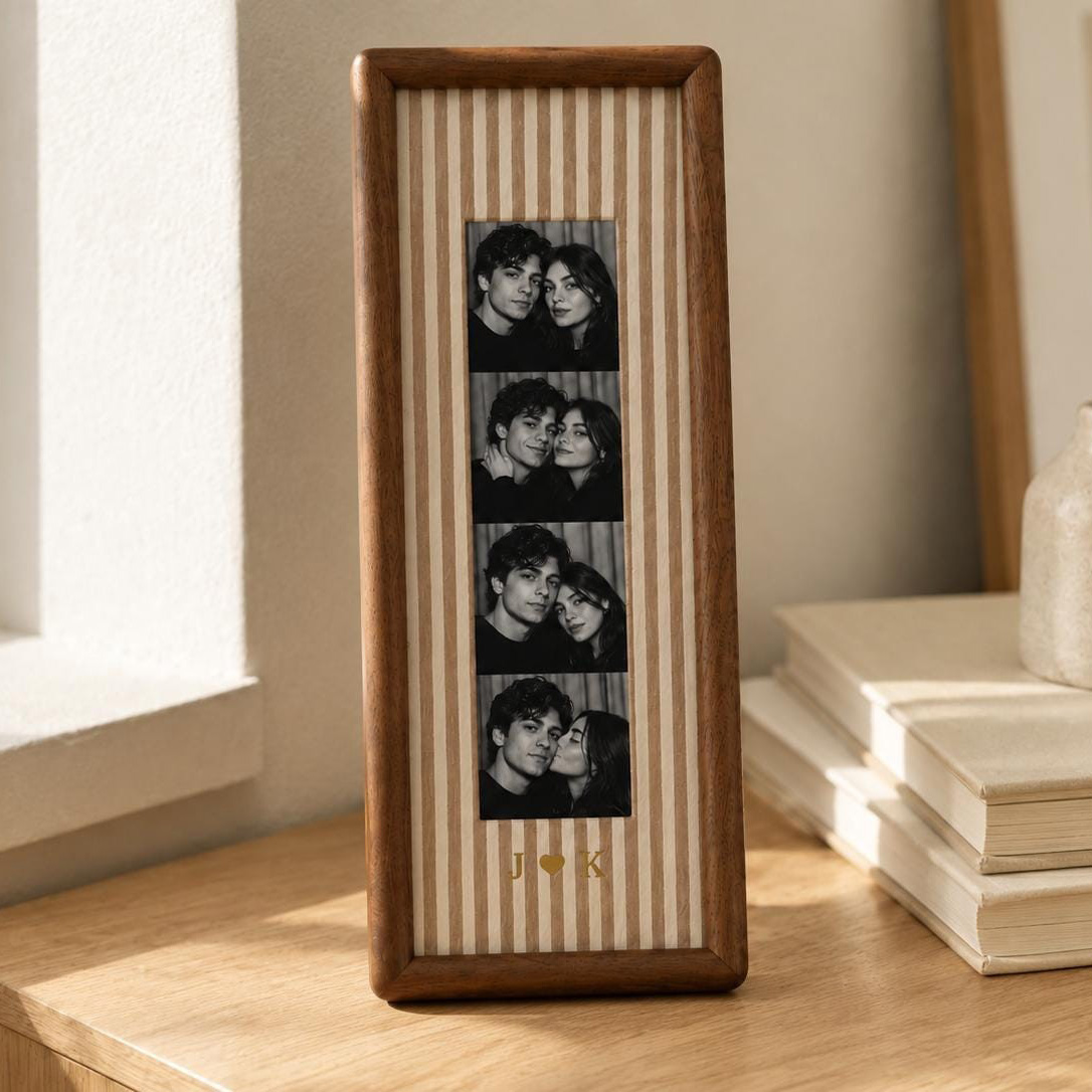 Personalized Photo Strip Frame – Custom Couple Keepsake & Wall Decor