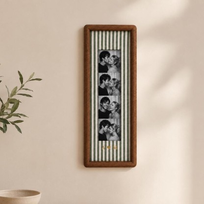 Personalized Photo Strip Frame – Custom Couple Keepsake & Wall Decor