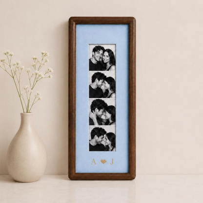 Personalized Couple Photo Strip Frame – Custom Memory Keepsake