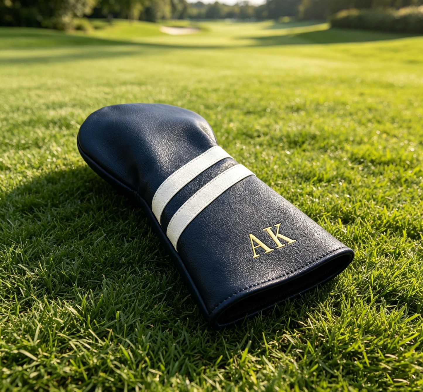 Personalized Golf Club Headcover, Custom Leather Driver Cover, Monogram Embroidered Golf Gift for Dad or Golf Lover, Golf Accessories