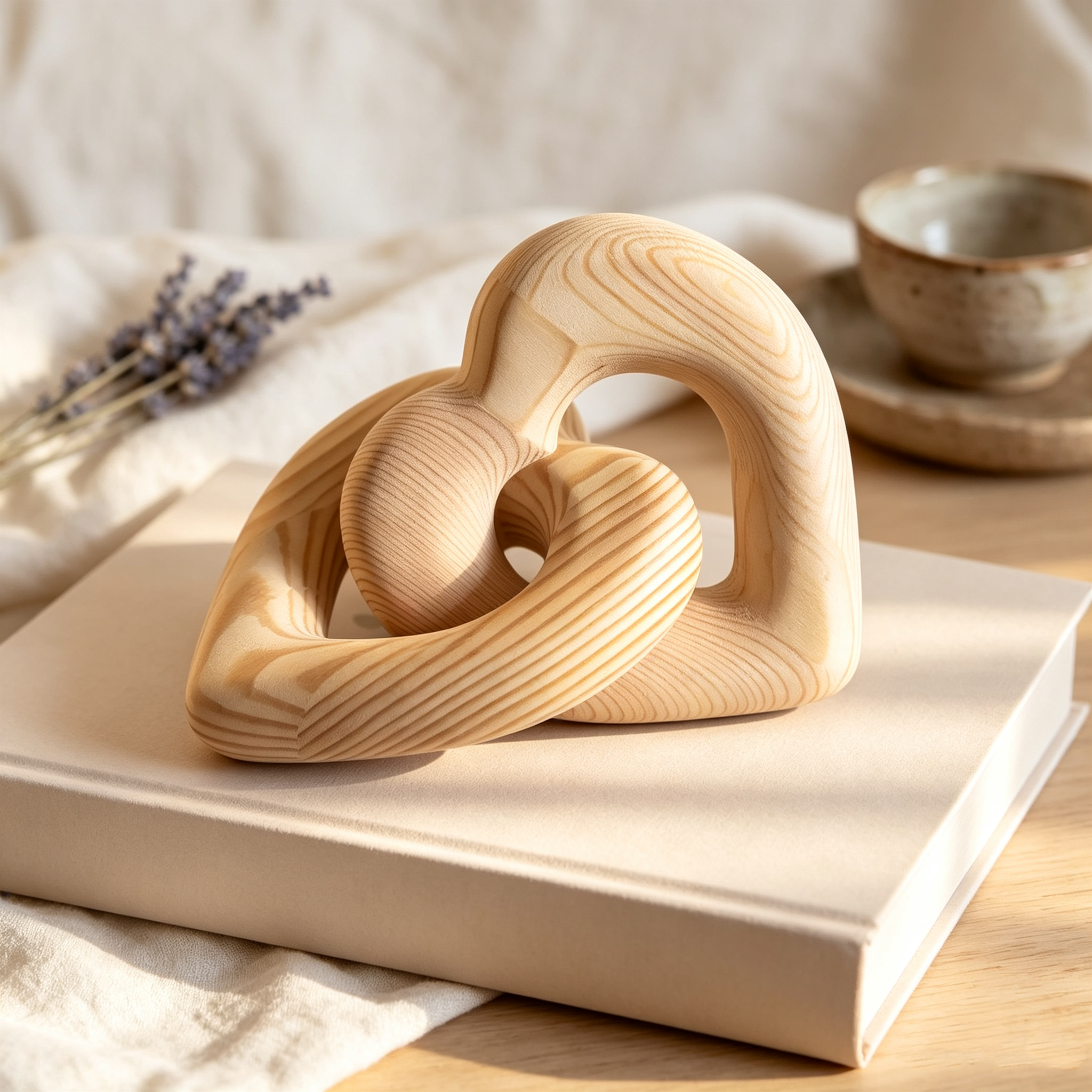 Personalized Couple Wooden Sculpture, Infinity Heart Love Decor, Custom Name Engraved Anniversary Gift, Wedding Gift for Couples, Romantic Keepsake
