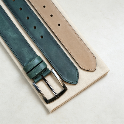 Personalized Leather Belt for Men, Custom Engraved Genuine Leather Belt, Handmade Name Initial Belt, Anniversary Gift for Husband, Dad & Groom