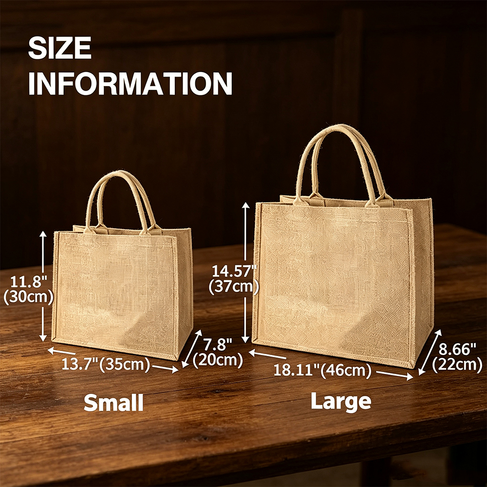 Personalized Birth Flower Jute Tote Bag with Custom Name, Floral Shopping Bag, Bridesmaid and Birthday Gift for Women