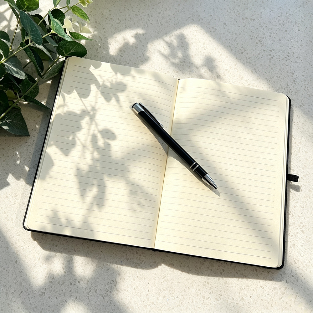 Personalized A5 Notebook with Matching Pen & Gift Box | Custom Name Journal | Luxury Writing Notebook for Women, Students & Professionals