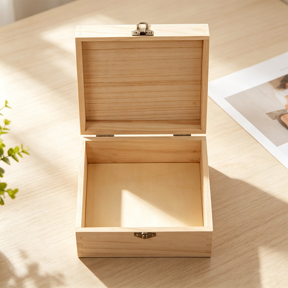 Personalized Wooden Wedding Keepsake Box, Custom Couple Names & Date Memory Box, Floral Wedding Gift for Newlyweds, Anniversary Keepsake