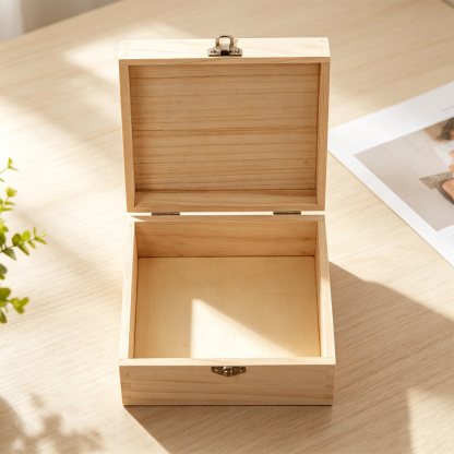 Personalized Wooden Wedding Keepsake Box, Custom Couple Names & Date Memory Box, Floral Wedding Gift for Newlyweds, Anniversary Keepsake
