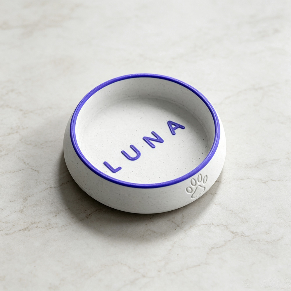 Personalized Dog Bowl with Name – Custom Ceramic Pet Bowl for Dogs & Cats, Engraved Puppy Food & Water Bowl