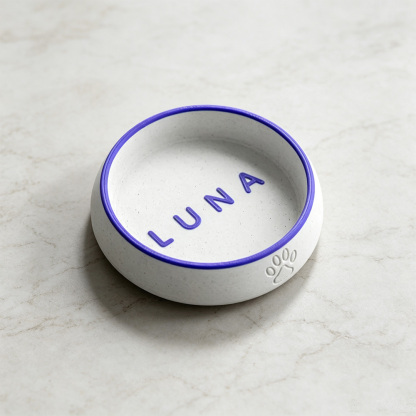 Personalized Dog Bowl with Name – Custom Ceramic Pet Bowl for Dogs & Cats, Engraved Puppy Food & Water Bowl