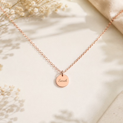 Personalized Clean Slate Necklace – Custom Engraved New Beginnings Gift for Her