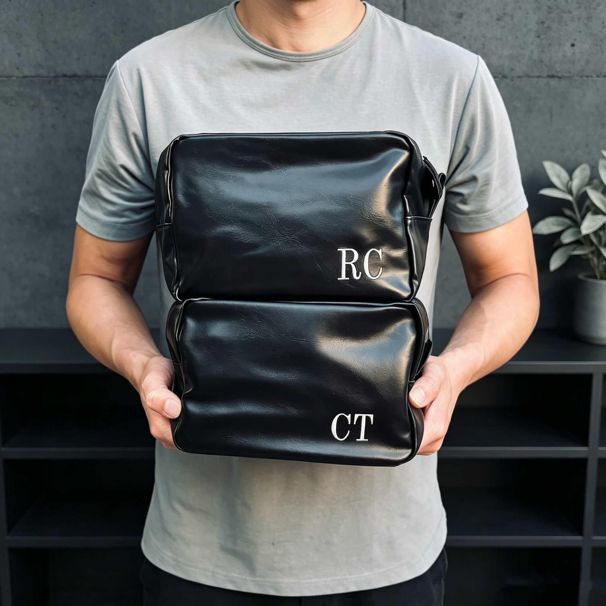 Personalized Leather Dopp Kit – Custom Groomsmen Gift Bag for Wedding & Travel