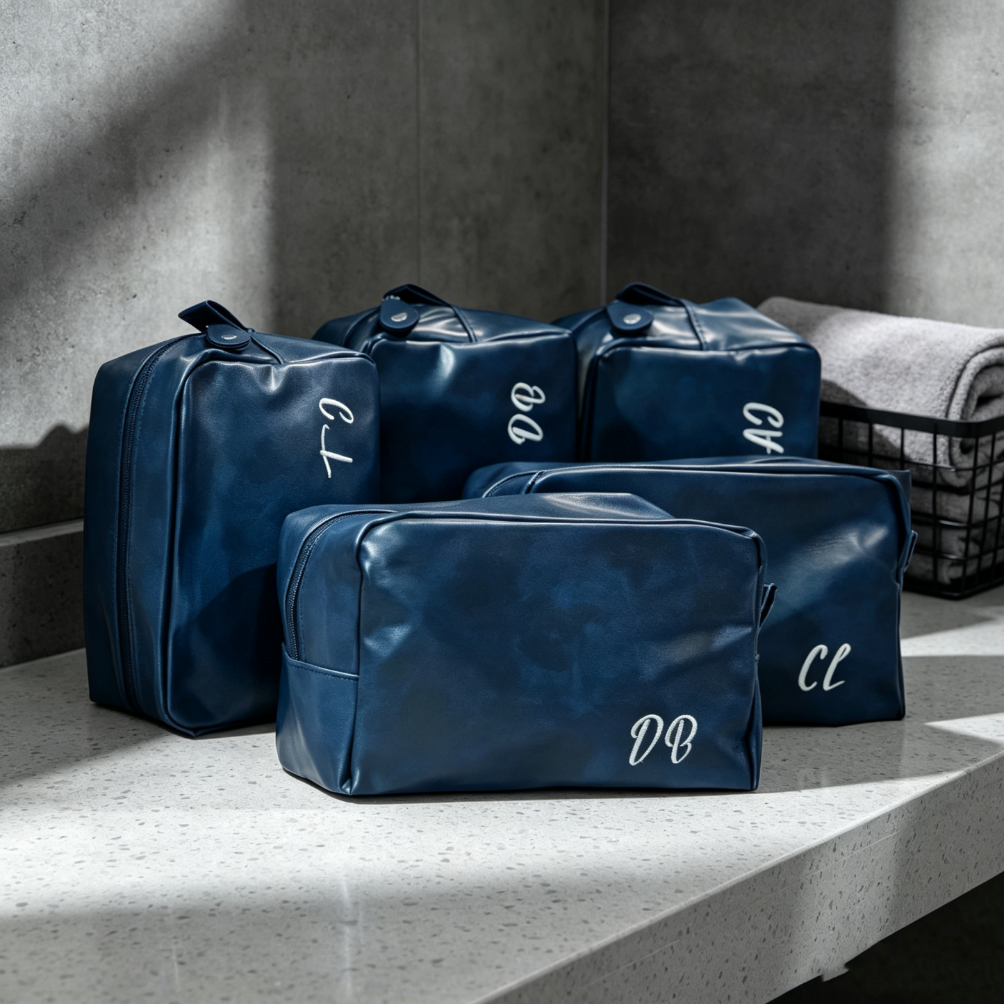 Personalized Leather Dopp Kit – Custom Groomsmen Gift Bag for Wedding & Travel