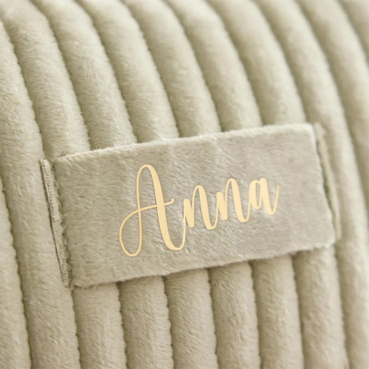 Personalized Corduroy Makeup Bag with Name, Quilted Cosmetic Pouch, Travel Toiletry Bag, Bridesmaid Gift for Her