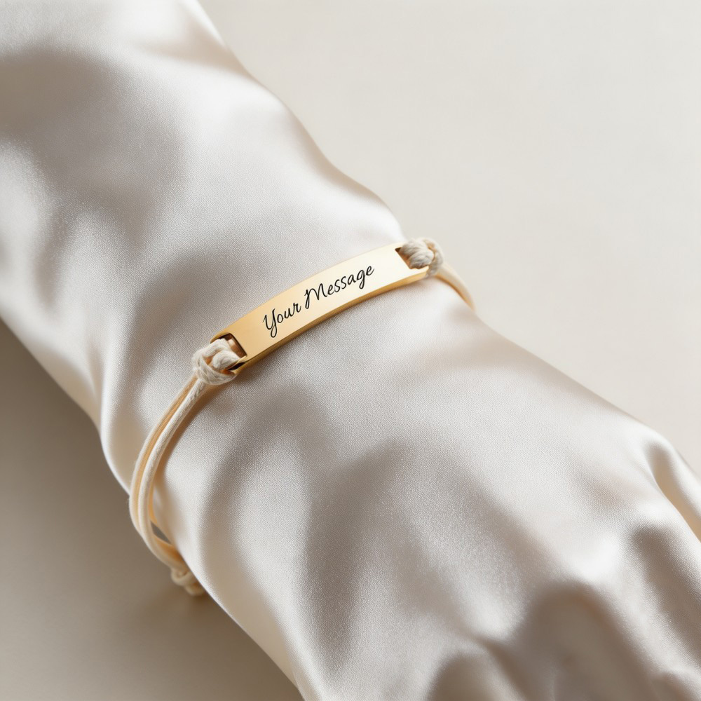 Personalized Engraved Bracelet, Custom Name Coordinate Bracelet, Matching Friendship Bracelet, Couples Gift, Message Bracelet for Him & Her