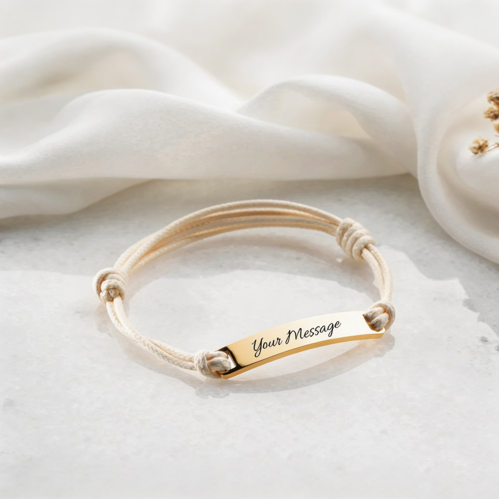 Personalized Engraved Bracelet, Custom Name Coordinate Bracelet, Matching Friendship Bracelet, Couples Gift, Message Bracelet for Him & Her