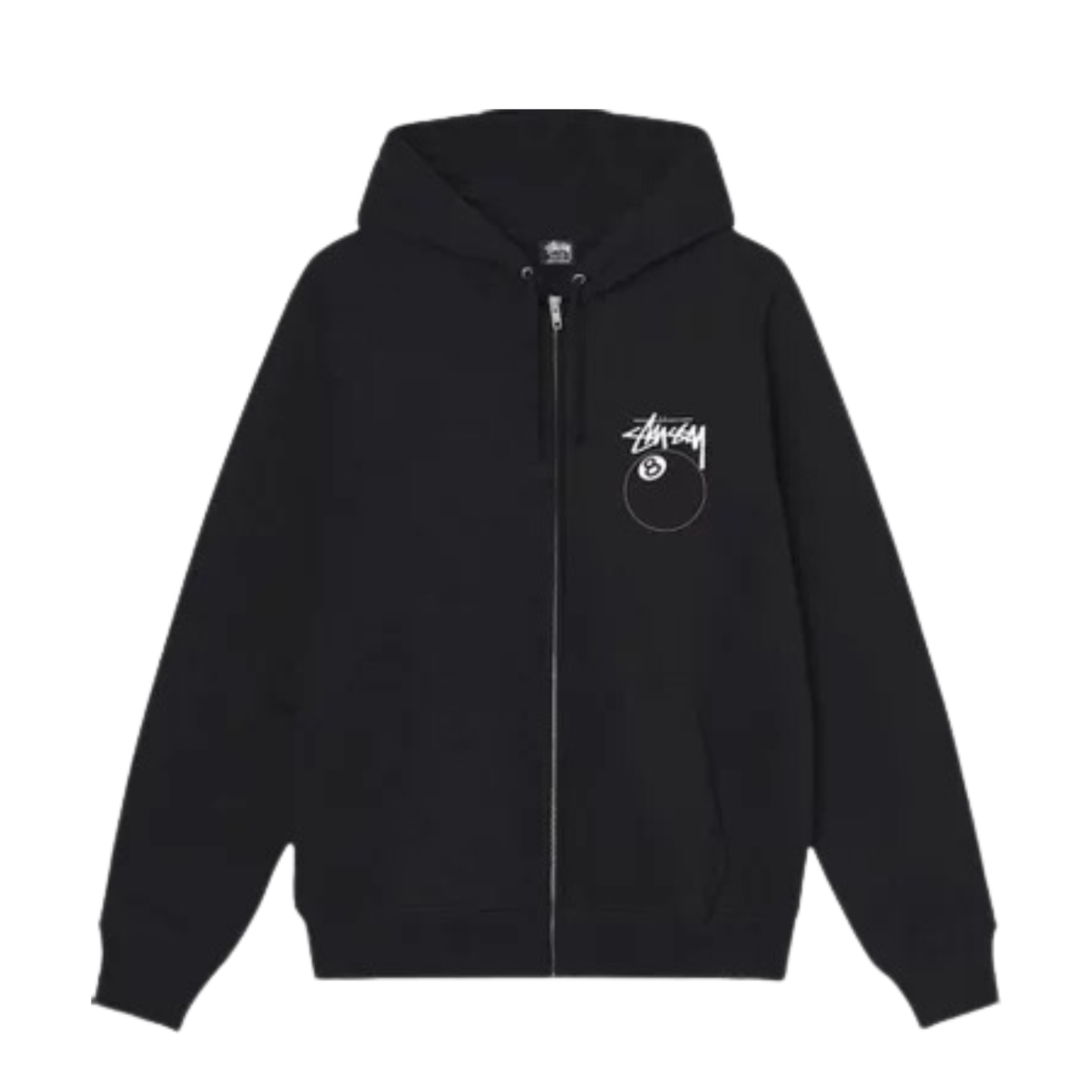 Stüthtssy 8 Ball Zip Hoodie Black