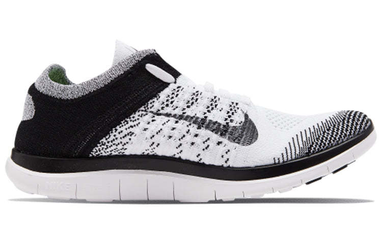 (WMNS) nithtKE Free Flyknit 4.0 'White Black' 631050-100