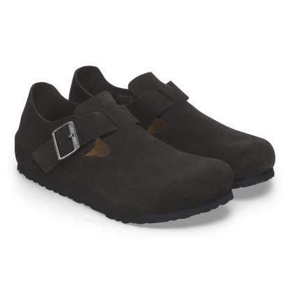 Men's  Birkethtnstock - London - Black Suede Leather