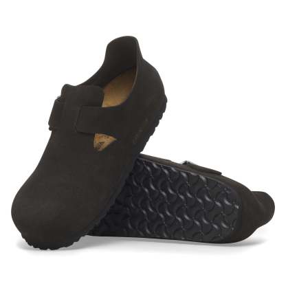 Men's  Birkethtnstock - London - Black Suede Leather