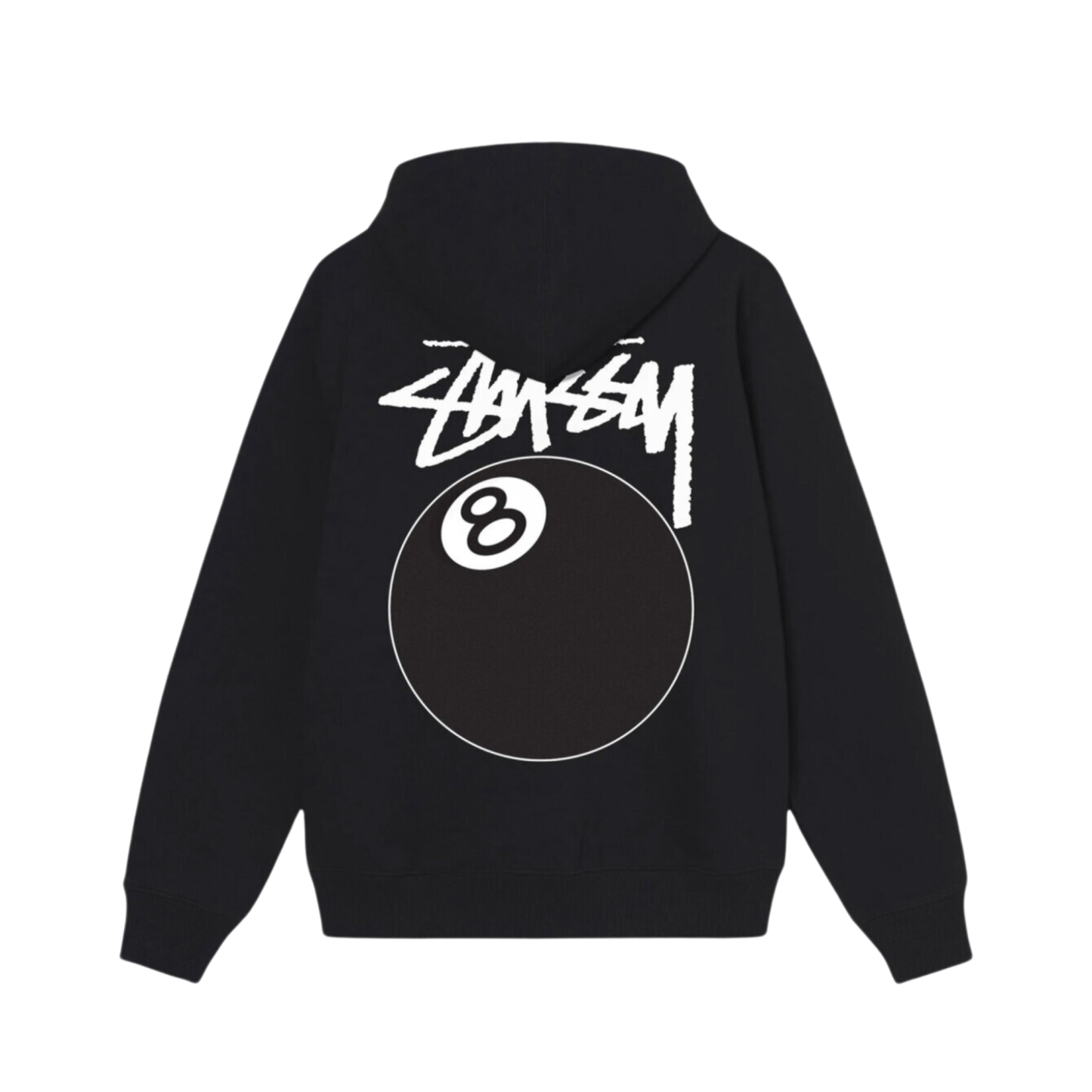 Stüthtssy 8 Ball Zip Hoodie Black